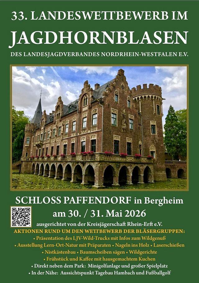 Landeswettbewerb Jagdhornblasen 2026 Plakat